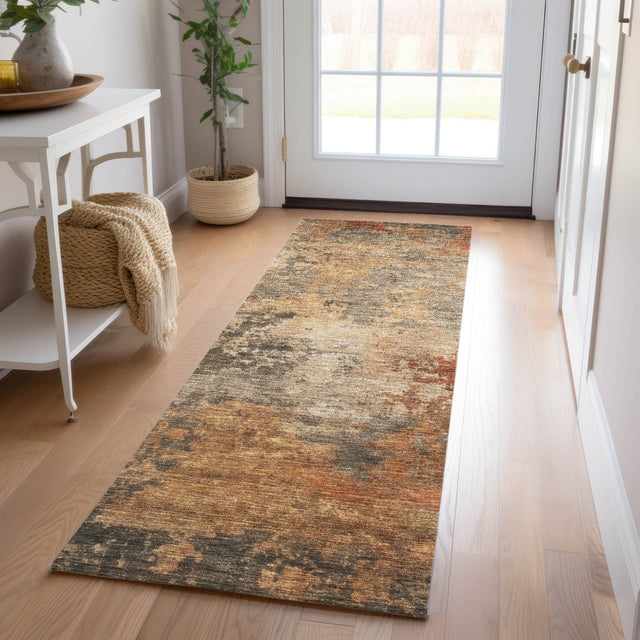 Dalyn Nouveau NV24 Khaki Rug shown in a room