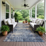 Dalyn Nouveau NV25 Denim Rug outdoor lifestyle image