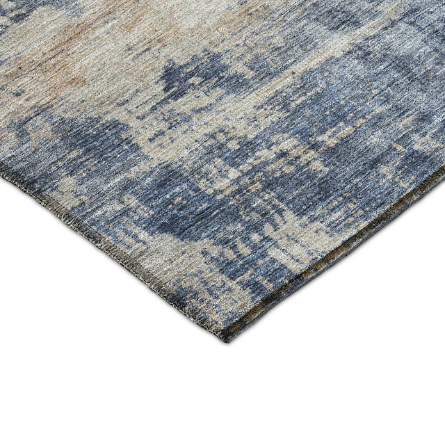 Dalyn Nouveau NV25 Denim Rug corner detail