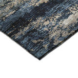 Dalyn Nouveau NV3 Navy Rug corner detail