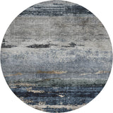 Dalyn Nouveau NV3 Navy Rug round rug