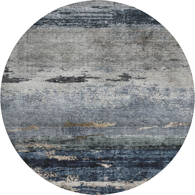 Dalyn Nouveau NV3 Navy Rug round rug