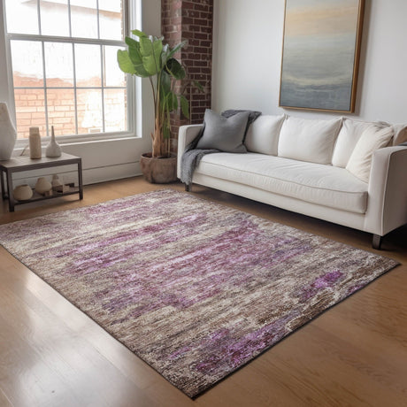 Dalyn Nouveau NV4 Blush Rug shown in a room
