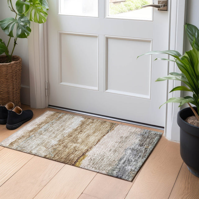Dalyn Nouveau NV5 Beige Rug shown in a room