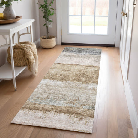 Dalyn Nouveau NV5 Beige Rug shown in a room