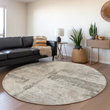 Dalyn Nouveau NV8 Linen Rug shown in a room