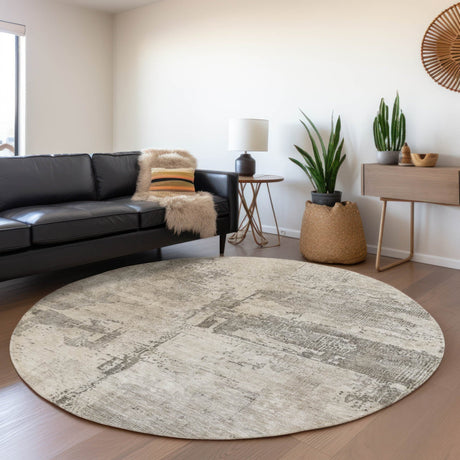 Dalyn Nouveau NV8 Linen Rug shown in a room