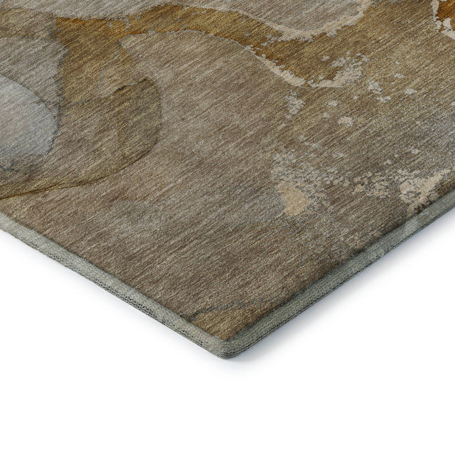 Dalyn Odyssey OY10 Chocolate Rug corner detail