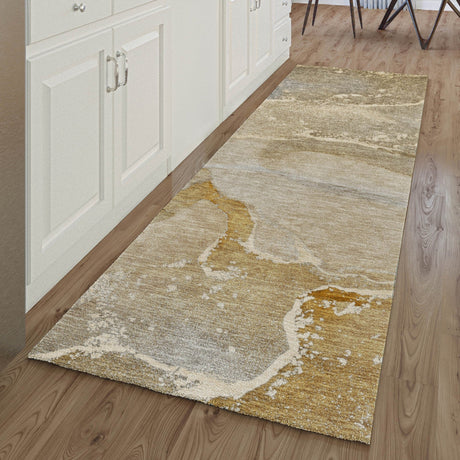Dalyn Odyssey OY10 Chocolate Rug shown in a room