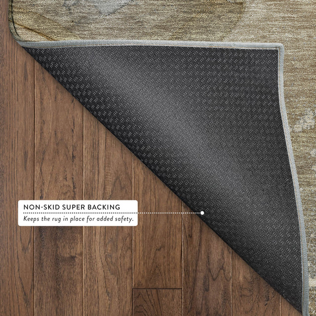 Dalyn Odyssey OY10 Chocolate Rug backing detail