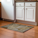 Dalyn Odyssey OY10 Chocolate Rug shown in a room