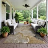Dalyn Odyssey OY10 Chocolate Rug outdoor lifestyle image
