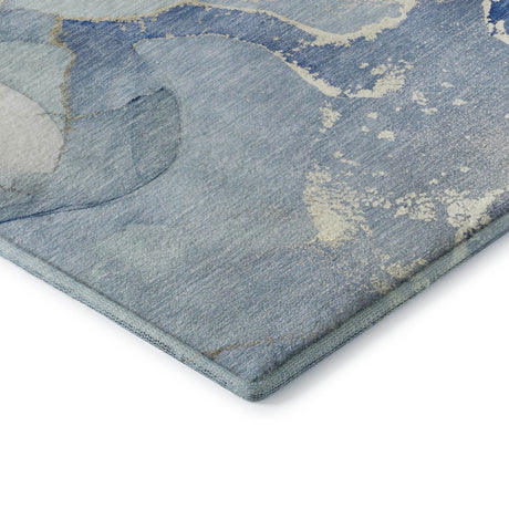 Dalyn Odyssey OY10 Sky Rug corner detail