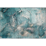 Dalyn Odyssey OY11 Teal Rug rectangular rug