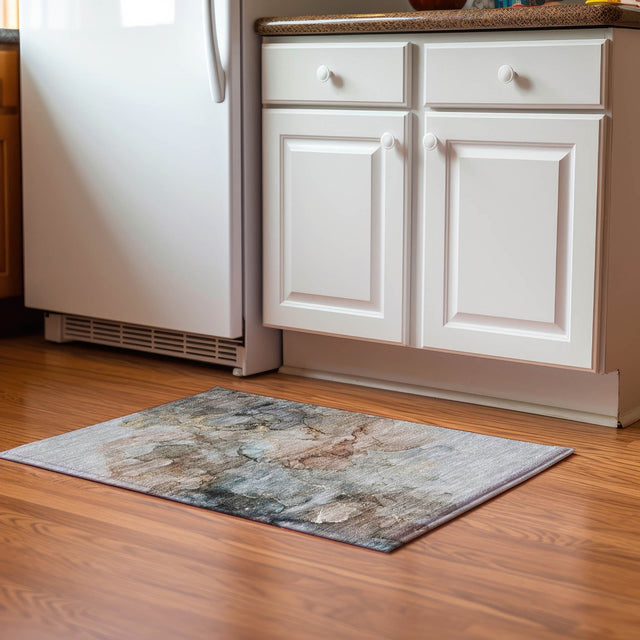 Dalyn Odyssey OY12 Tan Rug shown in a room