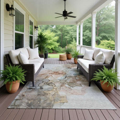 Dalyn Odyssey OY12 Tan Rug outdoor lifestyle image