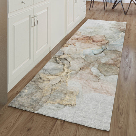 Dalyn Odyssey OY12 Tan Rug shown in a room