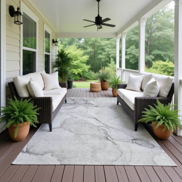 Dalyn Odyssey OY13 Gray Rug outdoor lifestyle image