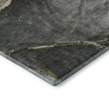Dalyn Odyssey OY14 Charcoal Rug corner detail