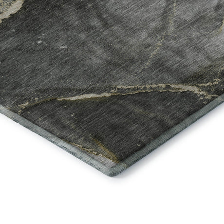 Dalyn Odyssey OY14 Charcoal Rug corner detail