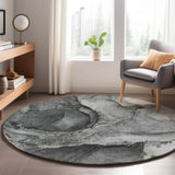 Dalyn Odyssey OY14 Charcoal Rug shown in a room