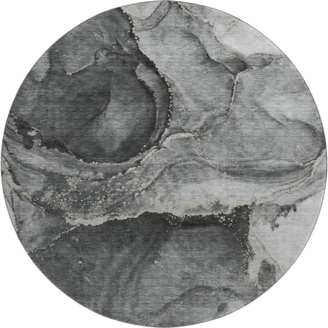 Dalyn Odyssey OY14 Charcoal Rug round rug