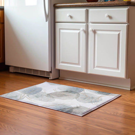 Dalyn Odyssey OY15 Pearl Rug shown in a room
