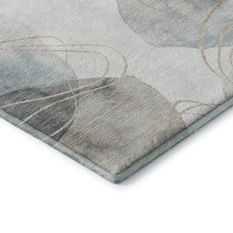 Dalyn Odyssey OY15 Pearl Rug corner detail