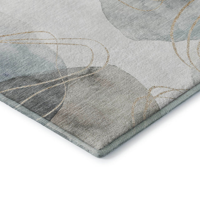 Dalyn Odyssey OY15 Pearl Rug corner detail