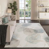 Dalyn Odyssey OY15 Pearl Rug shown in a room