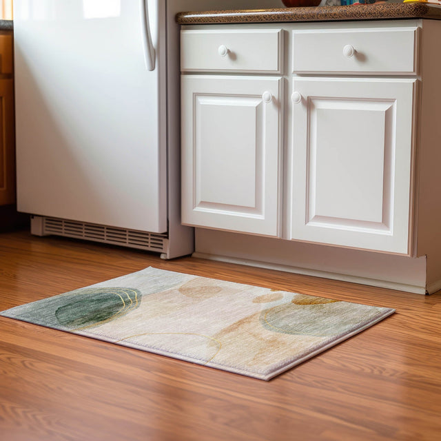 Dalyn Odyssey OY16 Beige Rug shown in a room