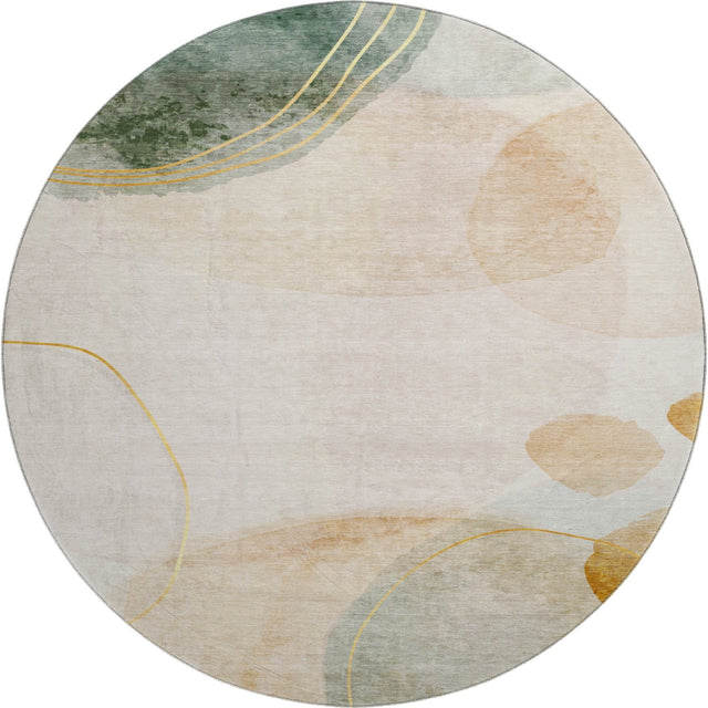 Dalyn Odyssey OY16 Beige Rug round rug