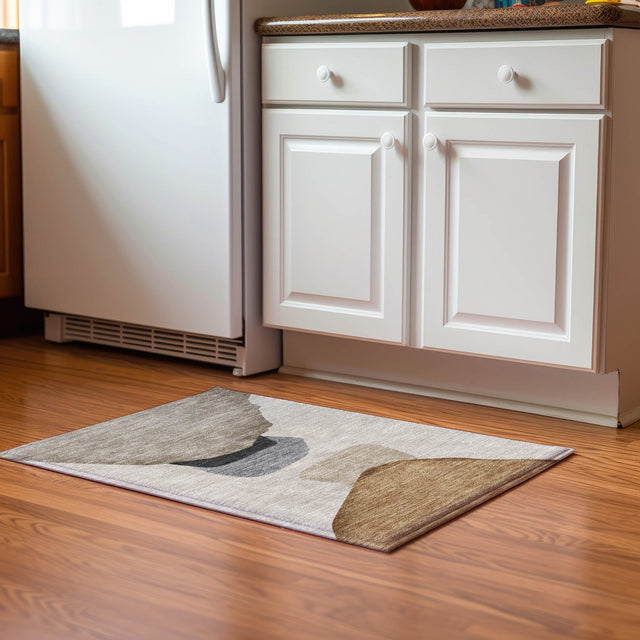 Dalyn Odyssey OY17 Taupe Rug shown in a room