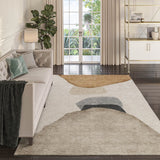 Dalyn Odyssey OY17 Taupe Rug shown in a room