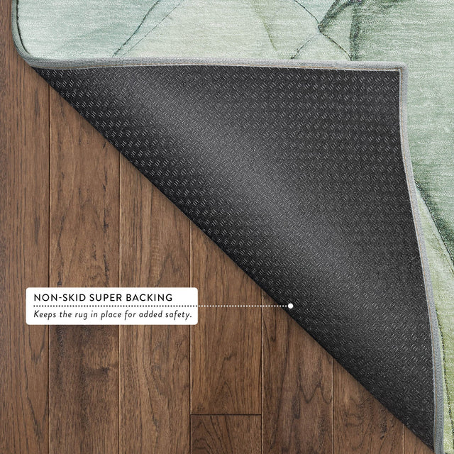 Dalyn Odyssey OY2 Aloe Rug backing detail