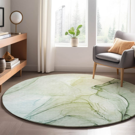 Dalyn Odyssey OY2 Aloe Rug shown in a room
