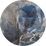 Dalyn Odyssey OY3 Blue Rug round rug