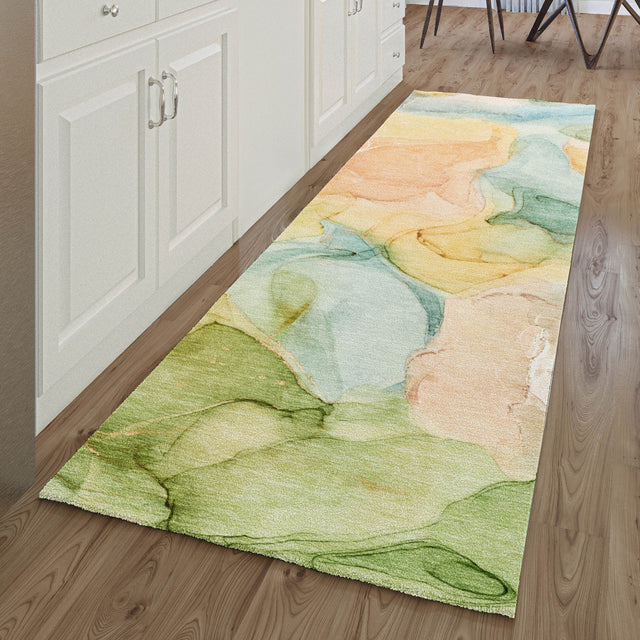 Dalyn Odyssey OY4 Beige Rug shown in a room