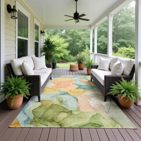 Dalyn Odyssey OY4 Beige Rug outdoor lifestyle image