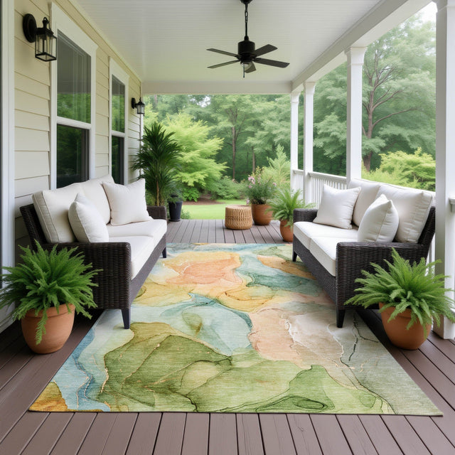 Dalyn Odyssey OY4 Beige Rug outdoor lifestyle image