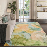 Dalyn Odyssey OY4 Beige Rug shown in a room