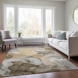 Dalyn Odyssey OY4 Taupe Rug shown in a room