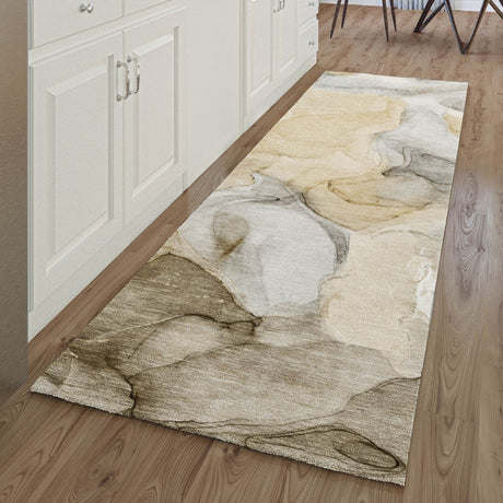 Dalyn Odyssey OY4 Taupe Rug shown in a room