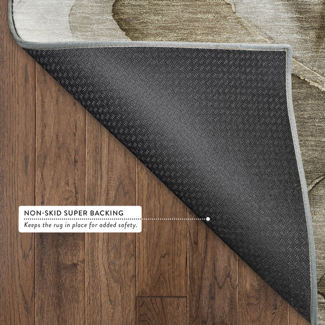 Dalyn Odyssey OY4 Taupe Rug backing detail
