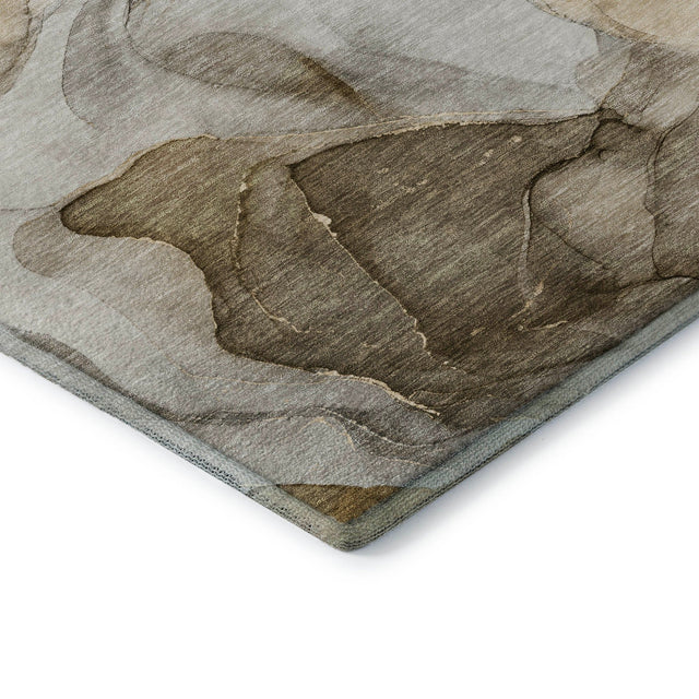 Dalyn Odyssey OY4 Taupe Rug corner detail