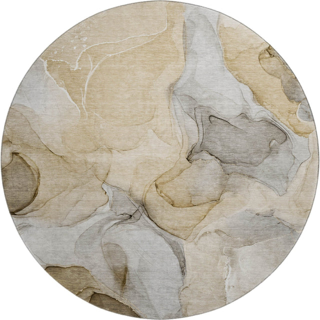 Dalyn Odyssey OY4 Taupe Rug round rug