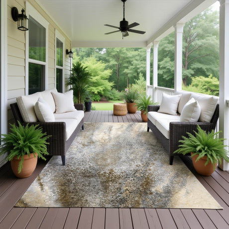 Dalyn Odyssey OY5 Taupe Rug outdoor lifestyle image