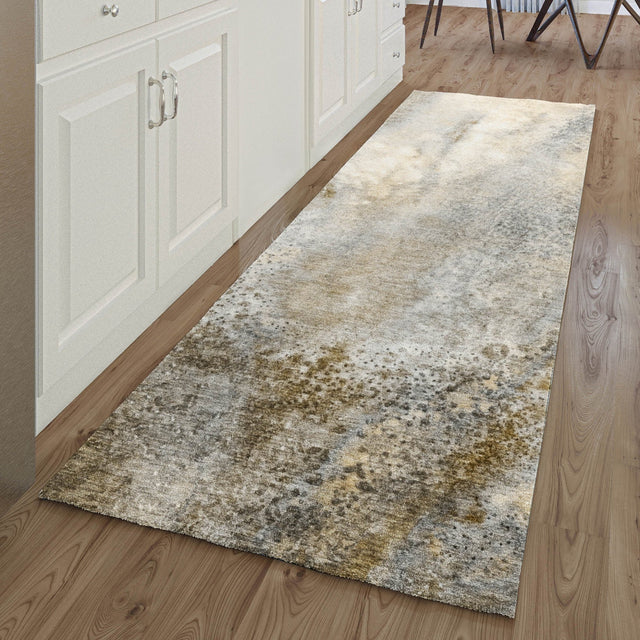 Dalyn Odyssey OY5 Taupe Rug shown in a room