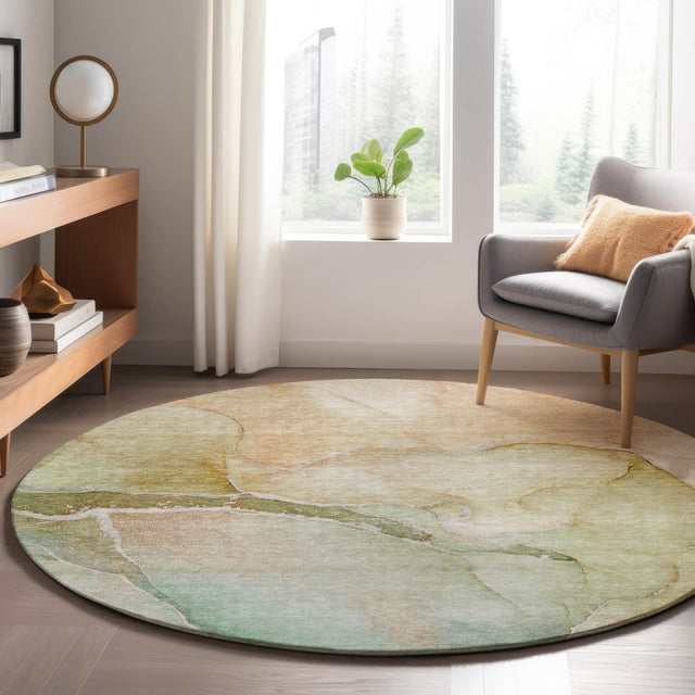 Dalyn Odyssey OY6 Taupe Rug shown in a room