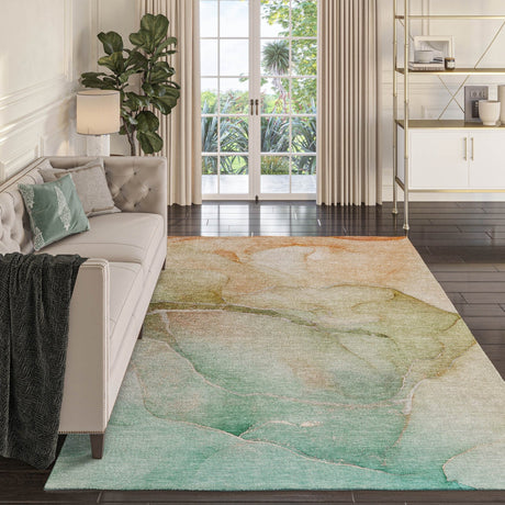 Dalyn Odyssey OY6 Taupe Rug shown in a room